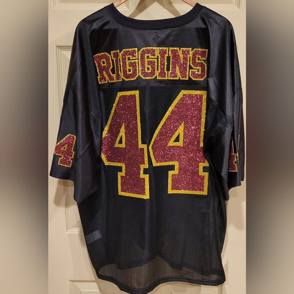 John Riggins Washington Redskins #44 Glitter Football Jersey Vintage Adult 3XL